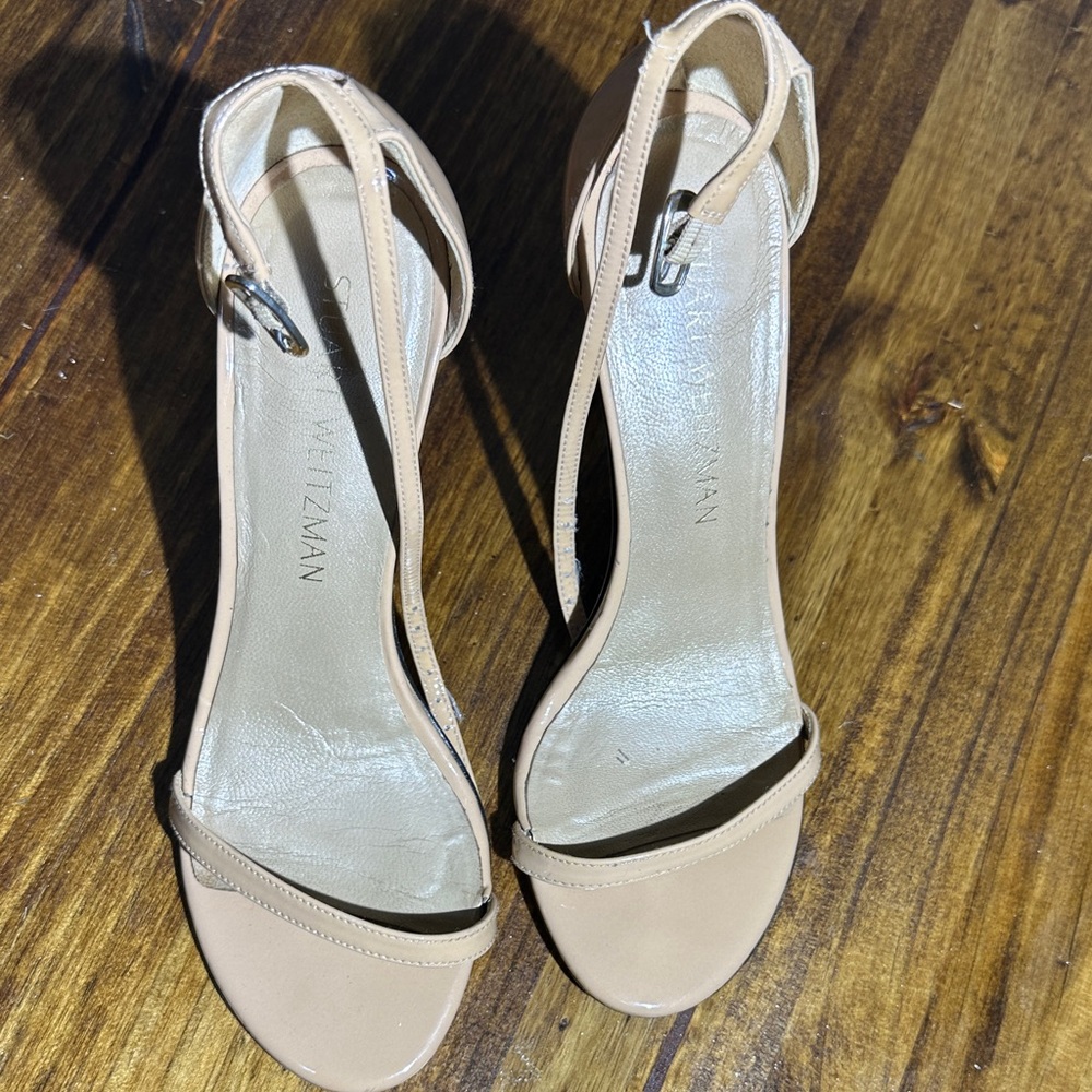 Stuart Weitzman Blush Strap Heels - image 2